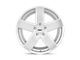 TSW Bristol Silver with Mirror Cut Face 5-Lug Wheel; 19x8.5; 40mm Offset (87-90 Dakota)