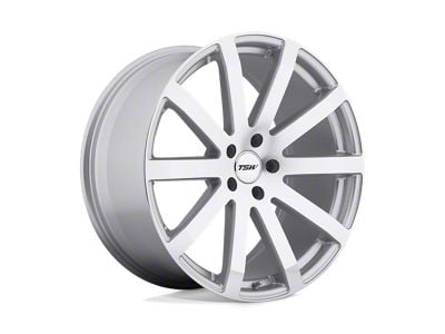 TSW Brooklands Silver with Mirror Cut Face 5-Lug Wheel; 19x9.5; 20mm Offset (87-90 Dakota)