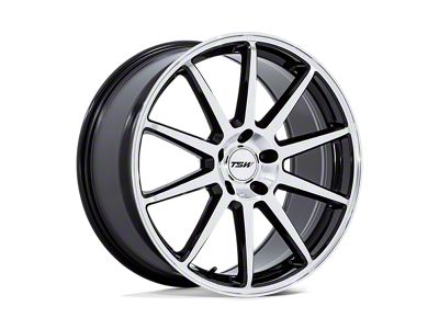 TSW Canard Gloss Black with Machined Face 5-Lug Wheel; 19x8.5; 35mm Offset (87-90 Dakota)