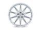 TSW Canard Gloss Silver with Machined Face 5-Lug Wheel; 19x10.5; 25mm Offset (87-90 Dakota)