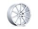 TSW Canard Gloss Silver with Machined Face 5-Lug Wheel; 19x8.5; 35mm Offset (87-90 Dakota)