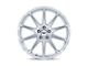 TSW Canard Gloss Silver with Machined Face 5-Lug Wheel; 19x8.5; 35mm Offset (87-90 Dakota)