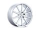 TSW Canard Gloss Silver with Machined Face 5-Lug Wheel; 20x10.5; 40mm Offset (87-90 Dakota)