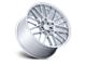 TSW Daytona Gloss Silver 5-Lug Wheel; 22x9; 38mm Offset (87-90 Dakota)