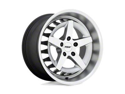 TSW Degner Matte Titanium with Machined Face 5-Lug Wheel; 18x10; 40mm Offset (87-90 Dakota)