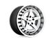 TSW Degner Matte Titanium with Machined Face 5-Lug Wheel; 18x8.5; 20mm Offset (87-90 Dakota)