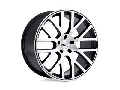 TSW Donington Gunmetal Mirror Cut Face 5-Lug Wheel; 18x8; 20mm Offset (87-90 Dakota)