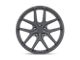 TSW Geneva Matte Gunmetal 5-Lug Wheel; 17x8; 40mm Offset (87-90 Dakota)