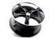 TSW Jarama Gloss Black with Mirror Cut Lip 5-Lug Wheel; 17x8; 40mm Offset (87-90 Dakota)