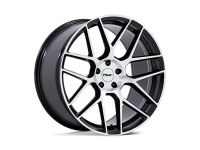 TSW Lasarthe Gloss Black Machined 5-Lug Wheel; 18x10.5; 25mm Offset (87-90 Dakota)