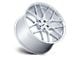 TSW Lasarthe Gloss Silver Machined 5-Lug Wheel; 17x8; 40mm Offset (87-90 Dakota)