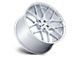 TSW Lasarthe Gloss Silver Machined 5-Lug Wheel; 22x10.5; 38mm Offset (87-90 Dakota)