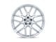 TSW Lasarthe Gloss Silver Machined 5-Lug Wheel; 22x10.5; 38mm Offset (87-90 Dakota)