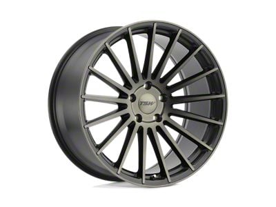 TSW Luco Matte Black with Machine Face and Dark Tint 5-Lug Wheel; 20x8.5; 30mm Offset (87-90 Dakota)