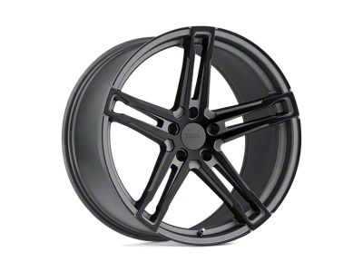 TSW Mechanica Matte Gunmetal with Matte Black Face 5-Lug Wheel; 19x10.5; 27mm Offset (87-90 Dakota)