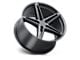 TSW Molteno Matte Black 5-Lug Wheel; 19x8.5; 30mm Offset (87-90 Dakota)