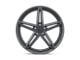 TSW Molteno Matte Black 5-Lug Wheel; 19x8.5; 30mm Offset (87-90 Dakota)