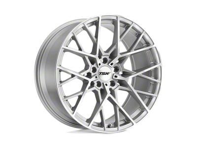 TSW Sebring Silver with Mirror Cut Face 5-Lug Wheel; 18x9.5; 20mm Offset (87-90 Dakota)