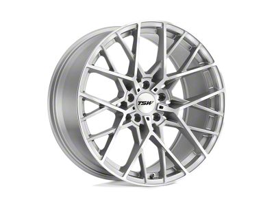 TSW Sebring Silver with Mirror Cut Face 5-Lug Wheel; 18x9.5; 40mm Offset (87-90 Dakota)