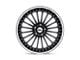 TSW Silverstone Gloss Black with Mirror Cut Lip 5-Lug Wheel; 19x8; 20mm Offset (87-90 Dakota)