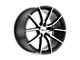 TSW Sprint Gloss Black with Mirror Cut Face 5-Lug Wheel; 18x8.5; 20mm Offset (87-90 Dakota)