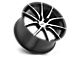 TSW Sprint Gloss Black with Mirror Cut Face 5-Lug Wheel; 19x8.5; 30mm Offset (87-90 Dakota)