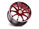 TSW Sweep Candy Red with Stainless Lip 5-Lug Wheel; 18x8.5; 40mm Offset (87-90 Dakota)