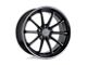 TSW Sweep Matte Black with Gloss Black Lip 5-Lug Wheel; 19x9.5; 40mm Offset (87-90 Dakota)