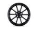 TSW Sweep Matte Black with Gloss Black Lip 5-Lug Wheel; 19x9.5; 40mm Offset (87-90 Dakota)