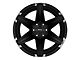 Tuff A.T. T12 Satin Black with Brushed Inserts 6-Lug Wheel; 20x12; -45mm Offset (14-18 Sierra 1500)