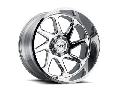 Tuff A.T. T2B Chrome 8-Lug Wheel; Left Directional; 26x14; -72mm Offset (01-06 Sierra 3500 HD SRW)