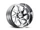 Tuff A.T. T2B Chrome 8-Lug Wheel; Left Directional; 24x14; -72mm Offset (03-09 RAM 2500)