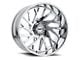 Tuff A.T. T4B Chrome 8-Lug Wheel; 22x12; -45mm Offset (03-09 RAM 2500)