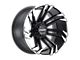 Tuff A.T. T21 Matte Black with Machined Flange 6-Lug Wheel; 22x12; -45mm Offset (04-08 F-150)