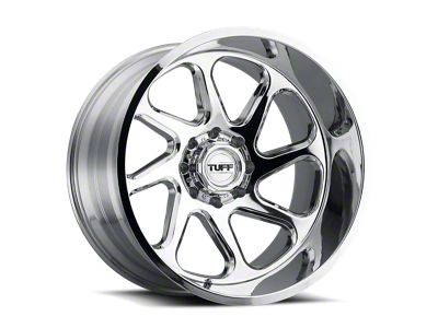 Tuff A.T. T2B Chrome 6-Lug Wheel; Right Directional; 24x14; -72mm Offset (04-08 F-150)