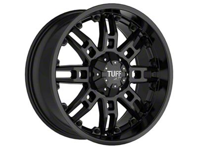 Tuff A.T. T-13 Satin Black 6-Lug Wheel; 20x9; 25mm Offset (07-13 Silverado 1500)