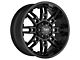 Tuff A.T. T-13 Satin Black 6-Lug Wheel; 22x9.5; 25mm Offset (07-13 Silverado 1500)