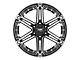 Tuff A.T. T01 Flat Black with Machined Face 6-Lug Wheel; 17x8; -13mm Offset (07-13 Silverado 1500)