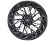 Tuff A.T. T4B Gloss Black Milled 6-Lug Wheel; 20x12; -45mm Offset (07-13 Silverado 1500)