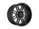 Tuff A.T. T2A Gloss Black with Milled Spokes 8-Lug Wheel; 26x14; -72mm Offset (11-14 Silverado 3500 HD SRW)