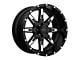 Tuff A.T. T15 Gloss Black with Machined Face 6-Lug Wheel; 20x10; -19mm Offset (07-14 Tahoe)