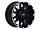 Tuff A.T. T-13 Matte Black with Machined Face 8-Lug Wheel; 20x9; 18mm Offset (10-18 RAM 2500)