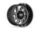 Tuff A.T. T4B Candy Red with Milled Spoke 8-Lug Wheel; 26x14; -72mm Offset (15-19 Silverado 3500 HD SRW)