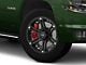 Tuff A.T. T01 Flat Black with Chrome Inserts 6-Lug Wheel; 20x9; -13mm Offset (15-20 Tahoe)