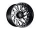 Tuff A.T. T4B Gloss Black Milled 6-Lug Wheel; 20x12; -45mm Offset (15-20 Yukon)