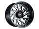 Tuff A.T. T4B Gloss Black Milled 6-Lug Wheel; 20x12; -45mm Offset (24-25 Ranger)