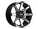 Tuff A.T. T05 Flat Black with Machined Face 8-Lug Wheel; 22x10; -20mm Offset (94-02 RAM 2500)