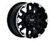 Tuff A.T. T-13 Matte Black with Machined Face 8-Lug Wheel; 20x9; 18mm Offset (06-08 RAM 1500 Mega Cab)