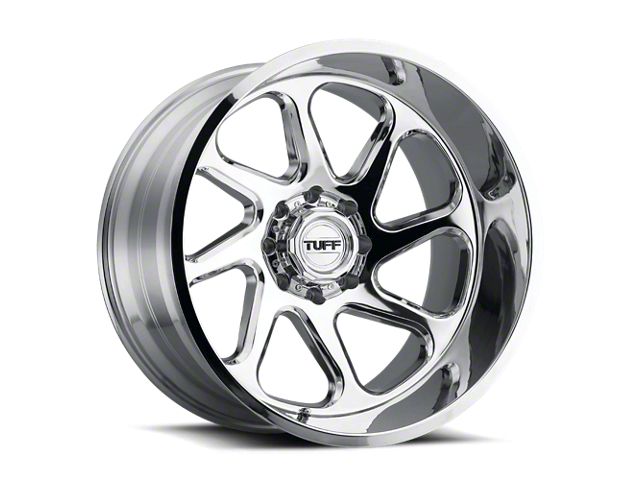 Tuff A.T. T2B Chrome 6-Lug Wheel; Left Directional; 26x14; -72mm Offset (19-24 RAM 1500)