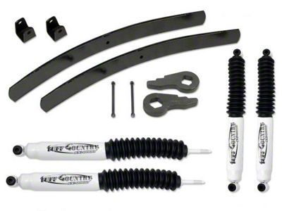 Tuff Country 2-Inch Suspension Lift Kit with Rear Add-A-Leafs and SX8000 Shocks; RPO Code FK or FF (07-10 Sierra 2500 HD)